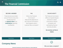 Tablet Screenshot of financialcommission.org